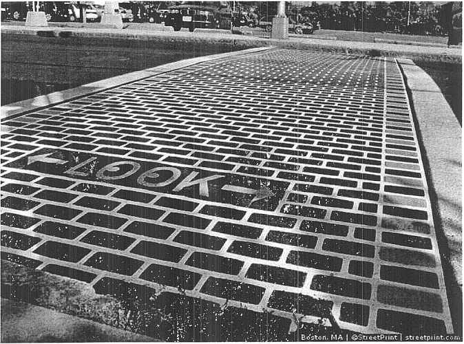 Crosswalk Marking Treatments Using StreetPrint DuraTherm Product - Location: Boston, Massachusetts