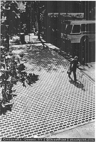 Crosswalk Marking Treatments Using StreetPrint DuraTherm Product - Location: Queens, New York