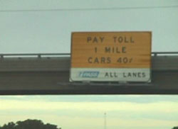 Illinois tollway sign photos