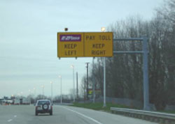 New York tollway sign photos