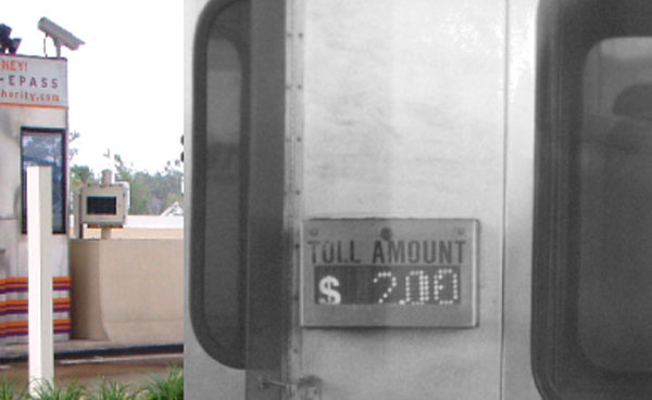 Toll display photo